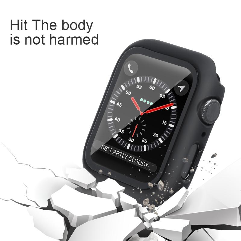 Tempered Glass Screen Protector Case Cover for Apple Watch Series 9 8 7 6 5 4 3 2 Se 2022 45 49 Mm 49Mm 41Mm 45Mm 44Mm 40Mm Film 38Mm 42Mm Protection