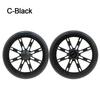 2pcs Rubber Caster Wheelbarrow Replacement Wheel Tire For Hand Truck For Shopping Carts Wagons Mowers Carts Tire And Rims Hub