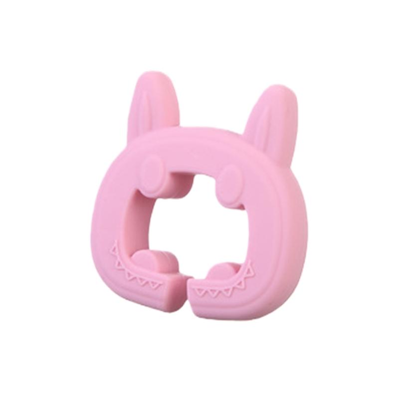 Cute Cats Ear Silicone Spatula Spoon Holder Heat Resistant Kitchen Tool Organizers Adjustable Clip For Cooking Utensils