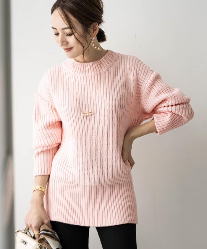 Yours Low Gauge Oversized Knit BCXU1490 Small Black Women's