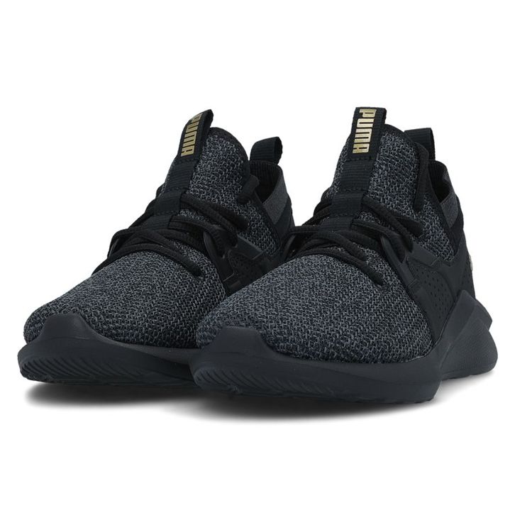 Puma Emergence Simple Sports Mesh Shock Absorption Wear-Resistant Low-Top Marathon Running Shoes Women sneaker Black 192345-01