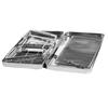 Portable Stainless Steel Folding BBQ Grill and Wood Stove for Outdoor Camping