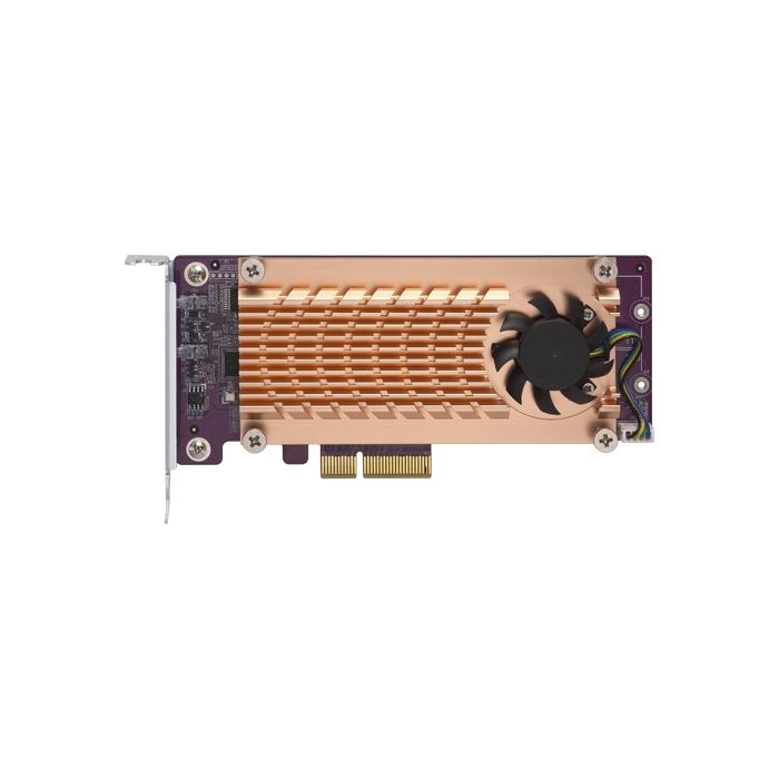 Adaptateur M.2 vers PCI - QNAP SYSTEMS - QM2-2S-220A - Or - PCIe 2.0 - M.2 22110/2280