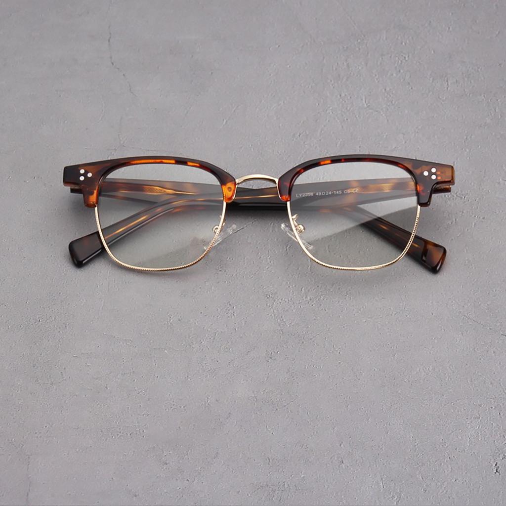 1 Pack Square Glasses Men's Retro Anti-Blue Light Computer Glasses Reading and Gaming Glasses Travel Fashion Women's Glasses