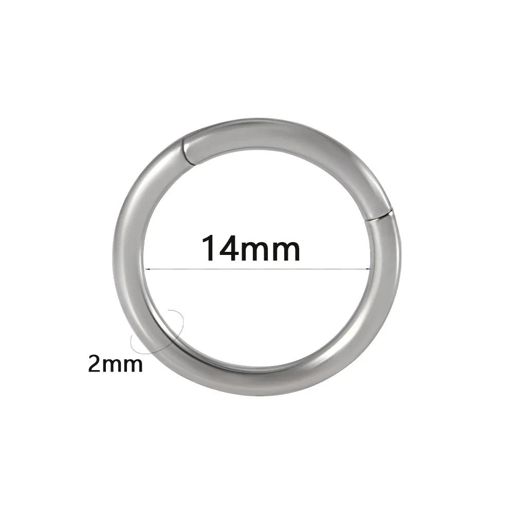 Segment klikacího septa z chirurgické oceli 1ks Kloubový kroužek Nos Obruč na rty Obruč ušní chrupavka Piercing do ušního boltce Tragus Helix