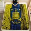 Brøndby IF  Print Flannel Blanket, High Quality Comfortable for All Seasons, Home Decor, Warmth and Comfort