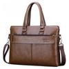 Classic PU Leather Convertible Business Tote Bag for Men