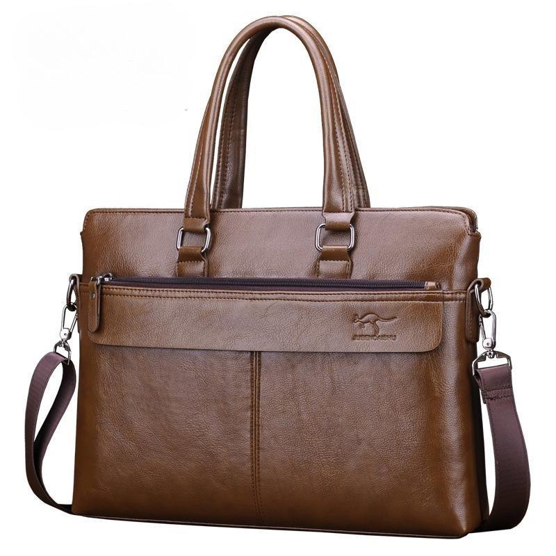 

Классическая деловая большая сумка-трансформер из искусственной кожи для мужчин хаки