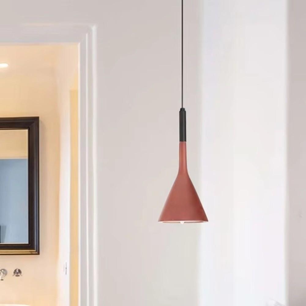 Ceiling Mounted Hanging Lamps Black White Lampshade Fixtures Home Interior