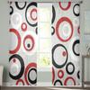 Kreis Abstrakte Geometrie Tüll Vorhänge Für Wohnzimmer Schlafzimmer Voile Sheer Vorhang Fenster Home Decor Vorhänge