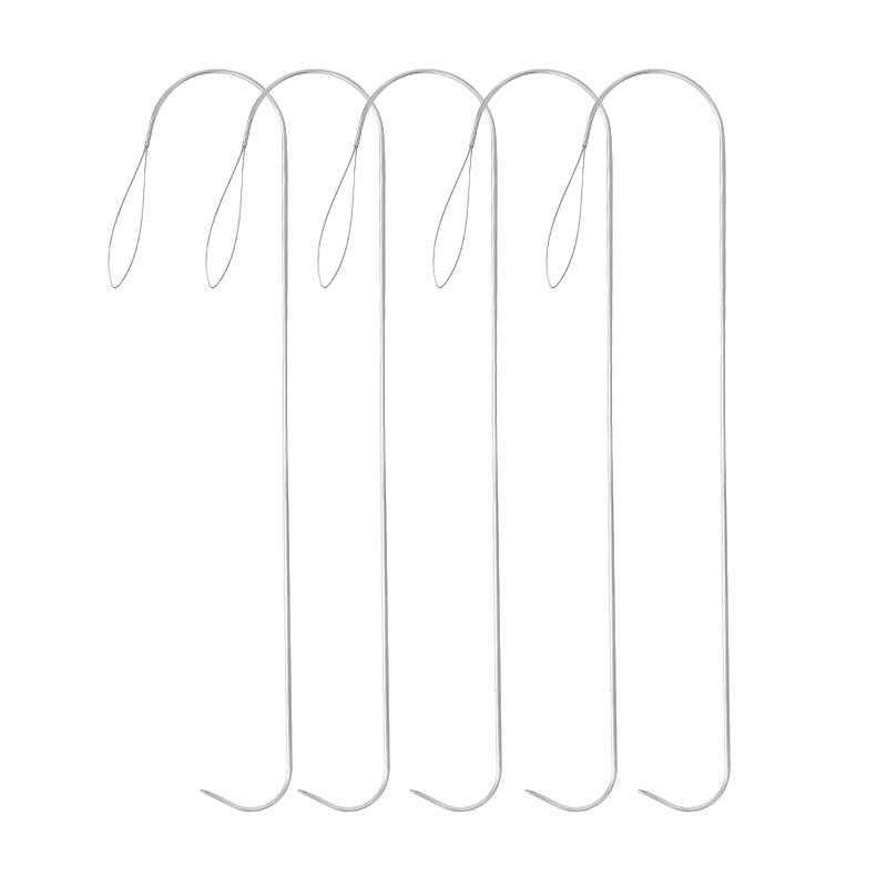 2/5Pcs 5.3 Inches Large Eye Curved Beading Needles Bead Spinner Needle for Glass Seed Beads Bracelet Necklace Jewelry Making DIY