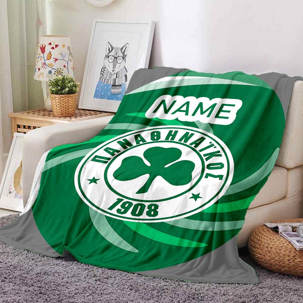 Custom Name Getafe FC Crest Blanket for Couch & Bed, Plush Cozy Fuzzy Blanket Super Soft & Warm Blankets for Fall and Winter. 0908249