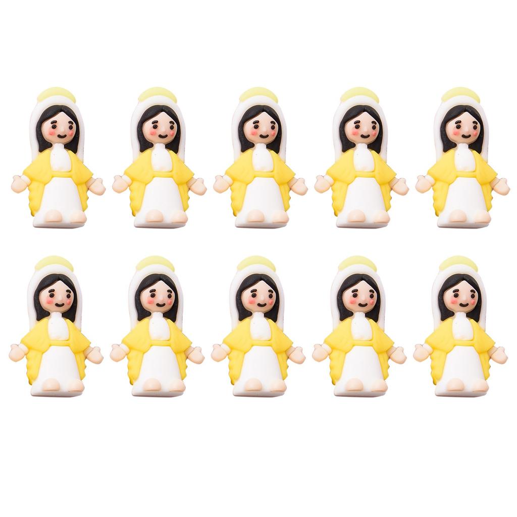 10pcs Little Figurine Miniature Figurine To Hide And Seek Classic Religious Gifts Christ Savior For Sunday Easter Egg Stuffers Baptism Gift
