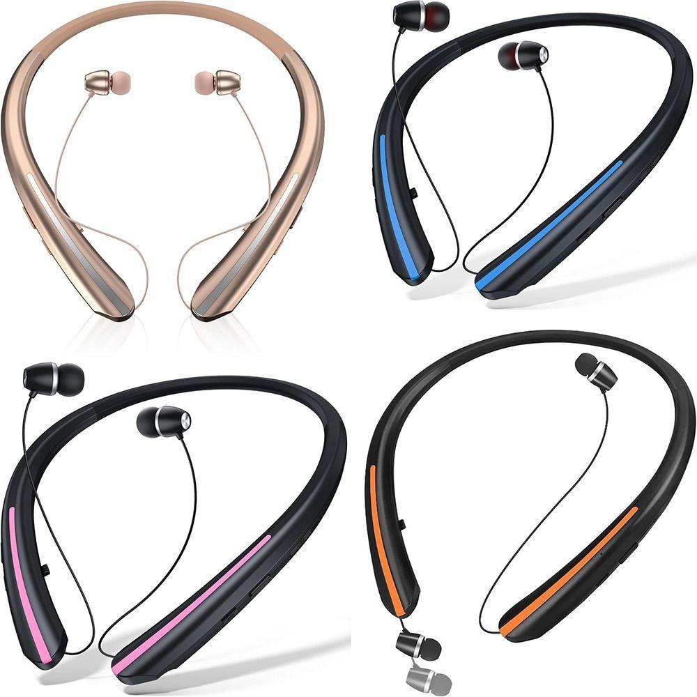 Waterproof Bluetooth Earbuds Noise Cancelling In Ear Headphones Neckband Wireless Earphone Commute