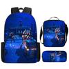 Fortnite Cartoon 3 Pieces School Combo: Front Pocket Backpack, Lunch Bag and Pencil Case, Unisex Boys & Girls Age 6-14