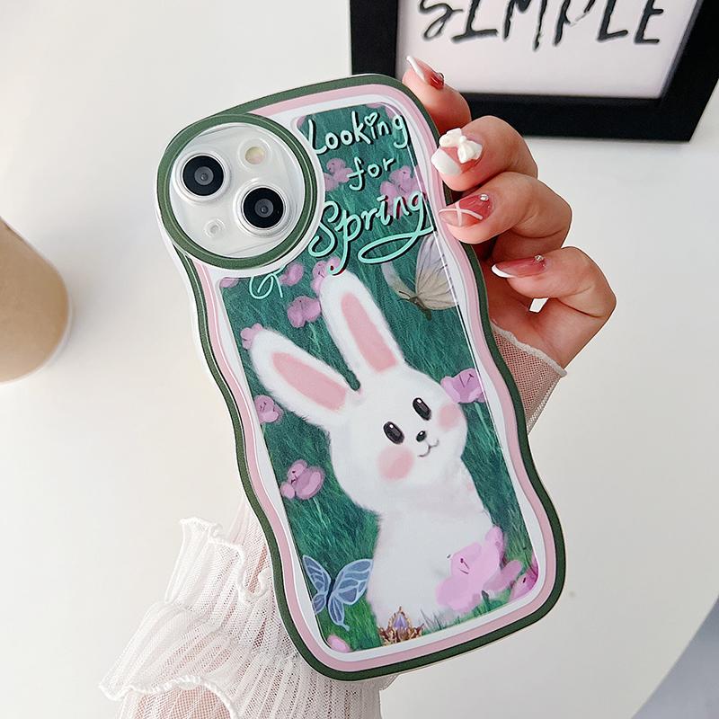 Cartoon Wave měkké pouzdro na telefon pro iPhone 15 Samsung A54 A53 S23 S24 Ultra Redmi Note 12 Pro Note 11 OPPO A38 Reno 10 5G Kryt Infinix Realme C55 C53