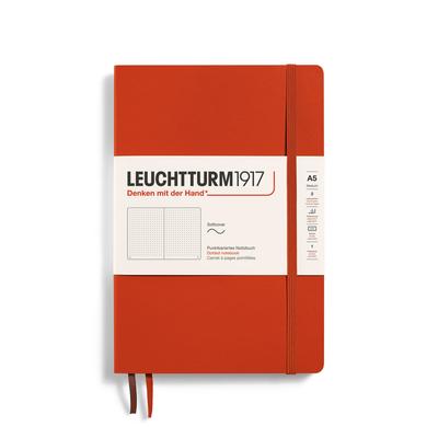 Leuchtturm A5 Dotted Softcover Fox Officially Imported Notebook, Red, 367266,