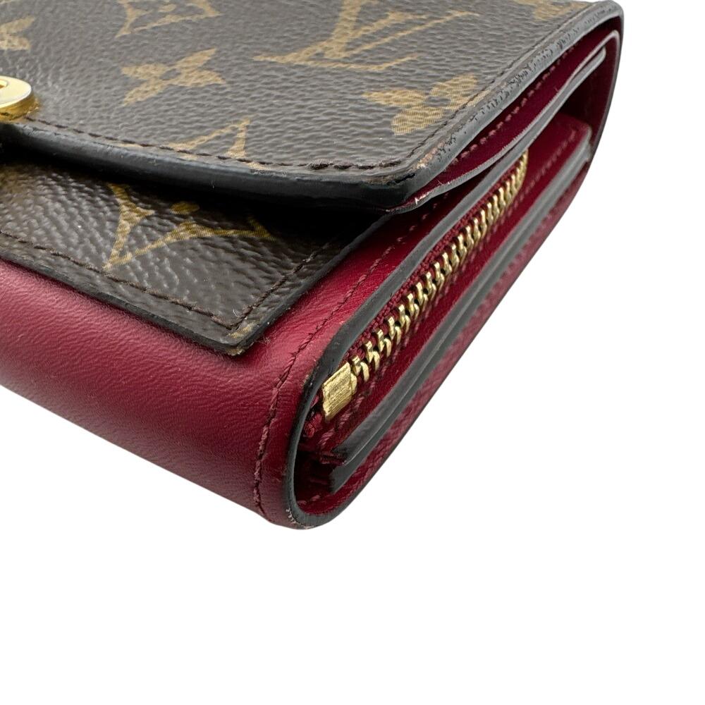 Louis Vuitton M64587 Compact Wallet Monogram Monogram Portefeuille Flore Compact Bifold Wallet Brown Monogram Used