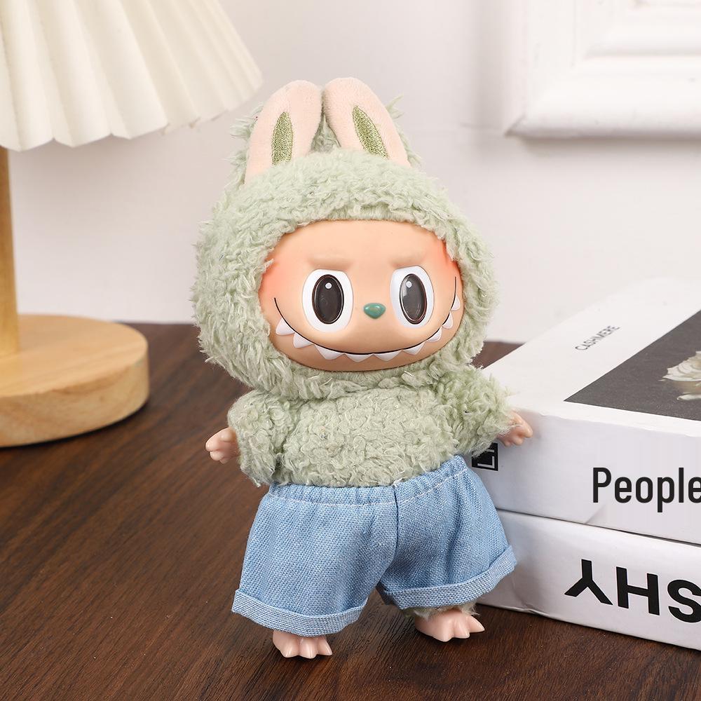 

17СМ Виниловый Блайнд Бокс Лабубу: Универсальные повседневные шорты для кукольных нарядов