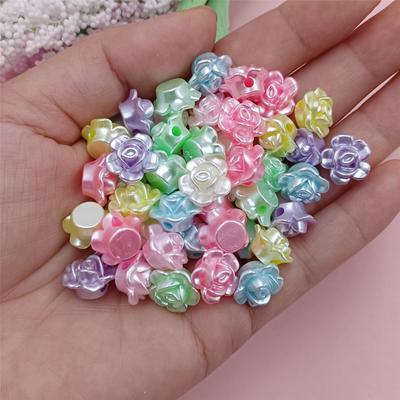 Five-pointed Mixed Color Three-dimensional Beads 20/50pcs Macaron Beading Materials Fashion Star Flower DIY Handmade Pumpkin  Pendant Accessories