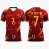 2026 Belgian Fan Football Jerseys De Bruyne, Lukaku Football Jerseys Summer Sports Men's T-Shirt Kid's Clothing Tee Y2k Woman