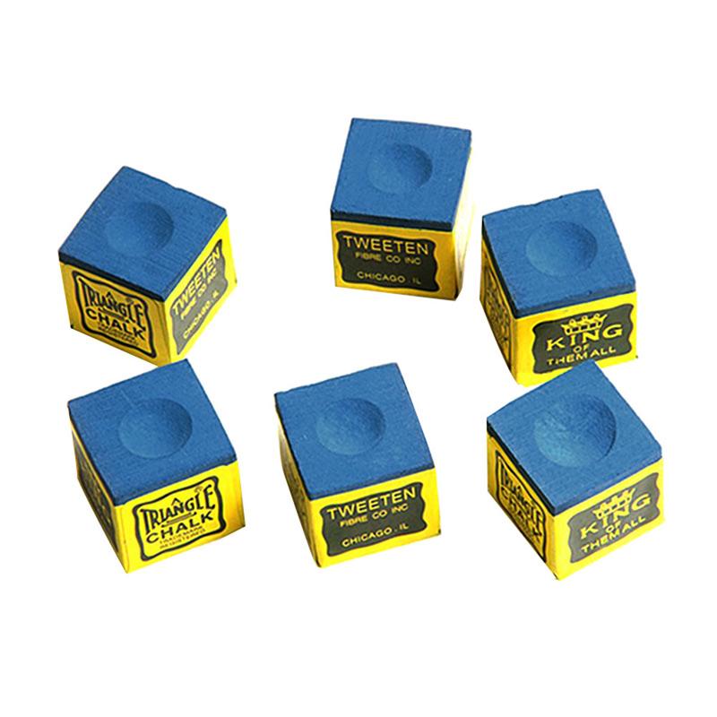 6pcs Professional Billiard Cue Chalk,Snooker Pool Oily Dry Chalk for Tournament Home,Billiard Pool Table Accessories