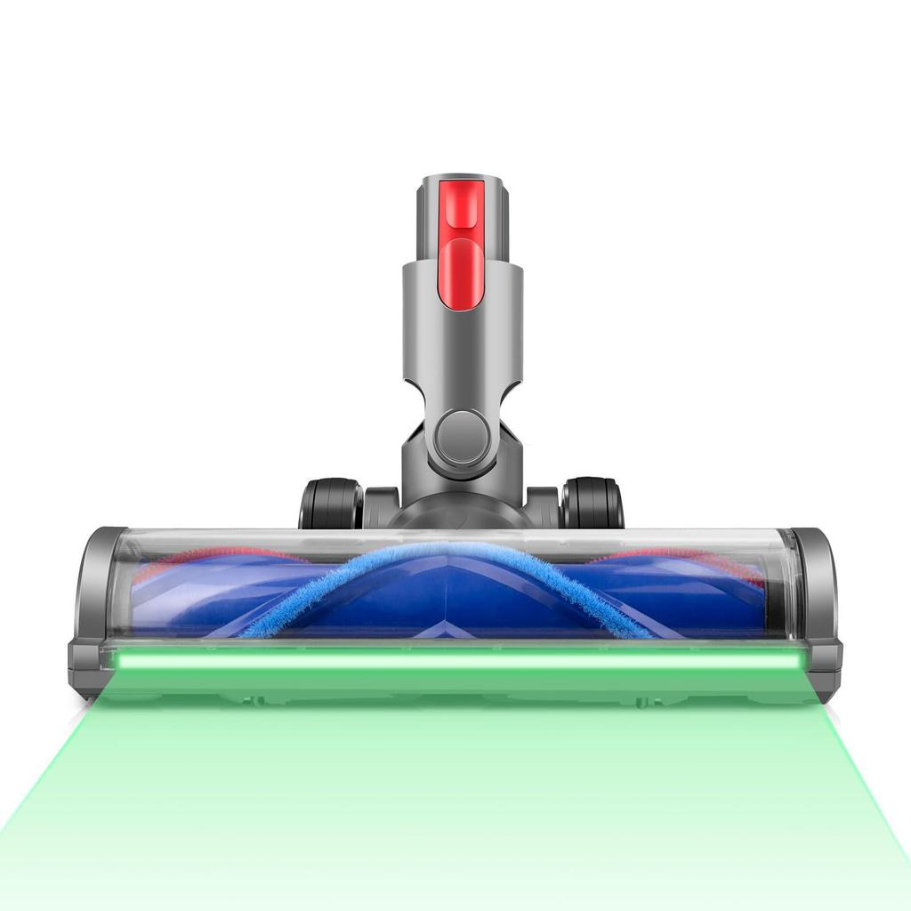 Dyson Compatible Electric Green Light Dust-Detecting Floor Head for V6-V11, V15