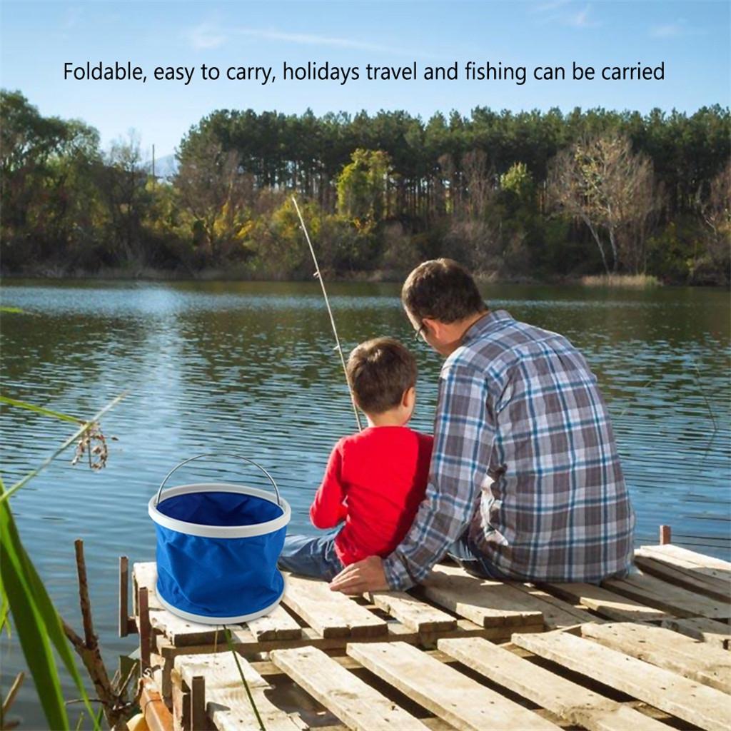 Găleată pliabilă impermeabilă este convenabilă, ecologică, rezistentă la uzură