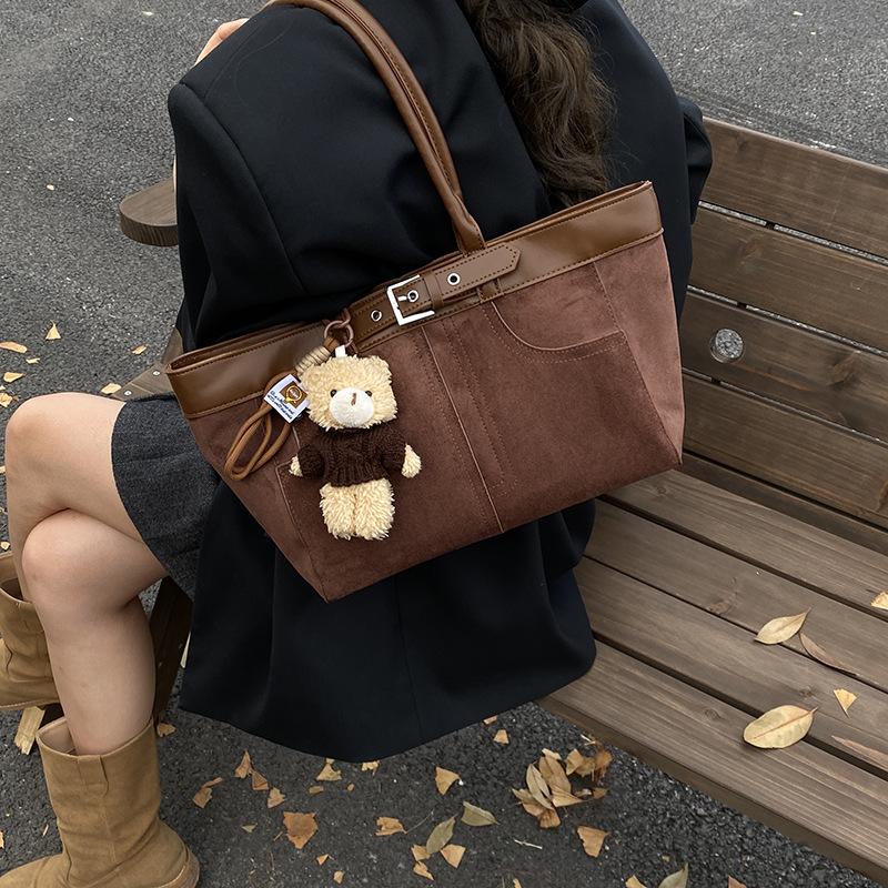 Bags Women's 2025 New Trendy Fashion Versatile Large Capacity Premium Handbag Retro Tote Bag Shoulder Bag