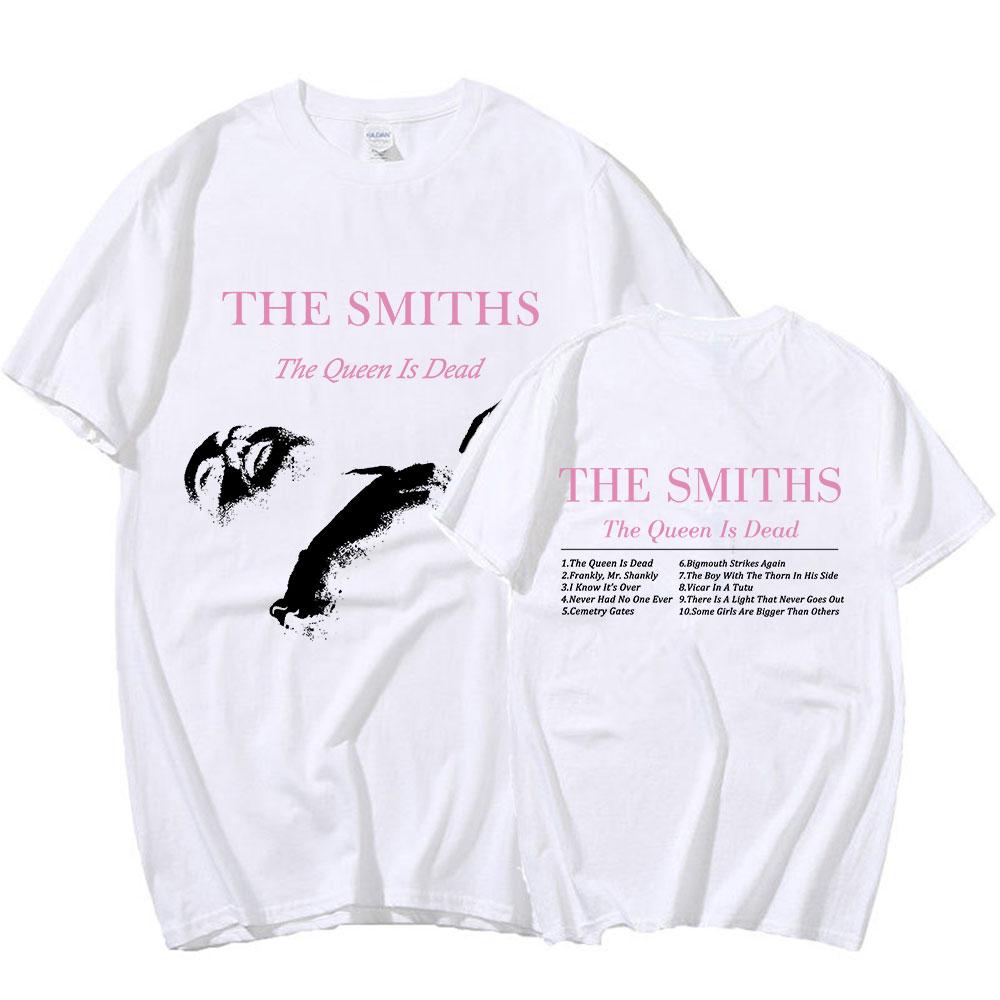 The Smiths The Queen Is Dead T Shirts Men Punk Rock Band 1980's Indie, Morrissey Short Sleeve T-shirt Oversized Cotton T Shirt