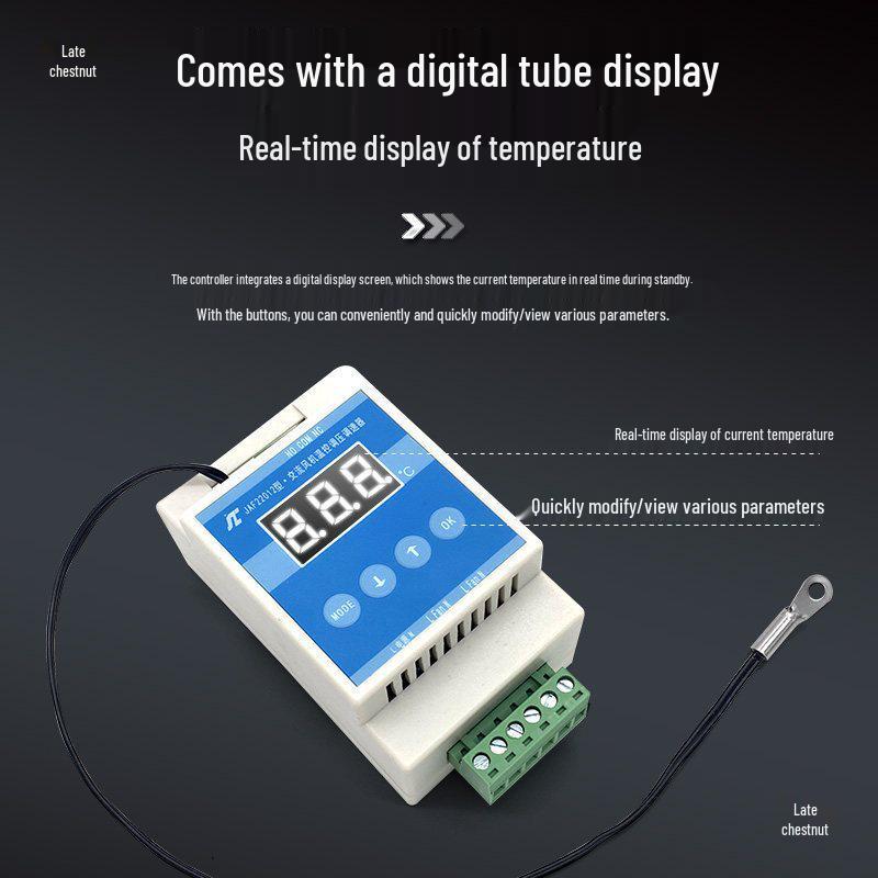 AC110V/220V Temperature Control Speed Regulator for Single-Phase Fan Motor