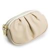 Fashion Wrinkle Mini Wallet Double-layer Zipper Short Wallet Solid Color Multifunctional Card Holder Women