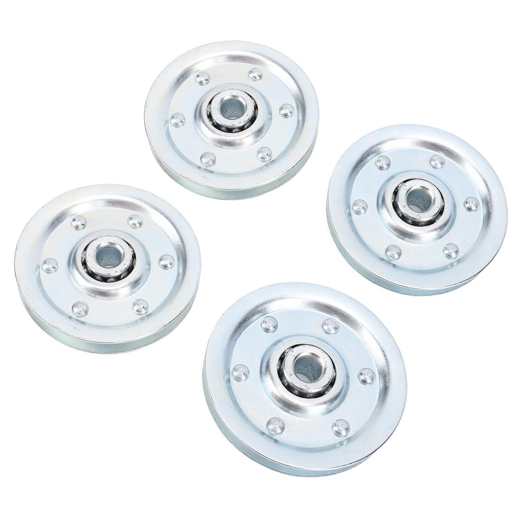 4PCS 3in Heavy Duty Garage Door Pulley Kit Zinc Plated Quiet 200LB Rated Load for Most Garage Doors