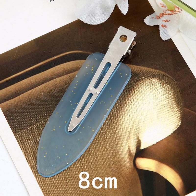 Trendy European & American Simple Duckbill Leaf Hair Clips - Seamless Bangs & Hairpins