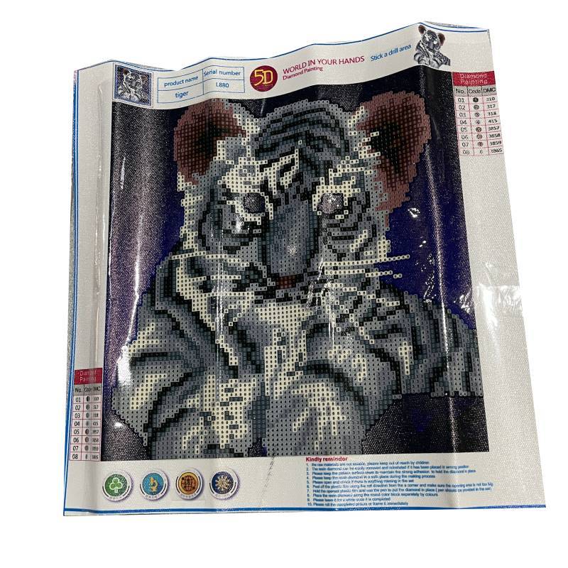Adesivi Murali Autoadesivi Tigre Carino per Decorazione Soggiorno