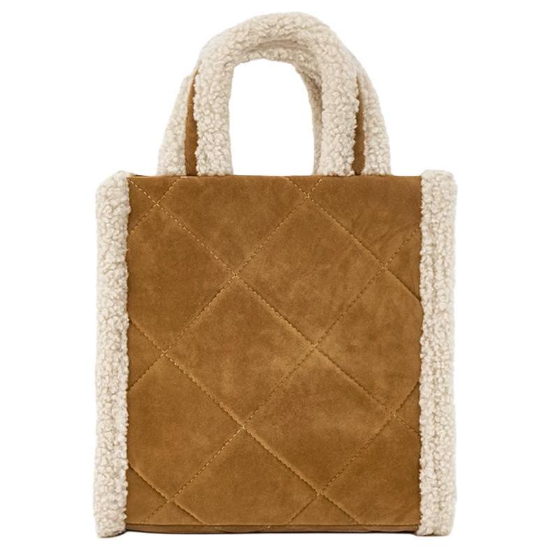 New Lee Fabric Tote Bag Shopping Bag Shoulder Bag Crossbody Bag Handbag Medium Size Women's Coffee Q2-LE220052M-301