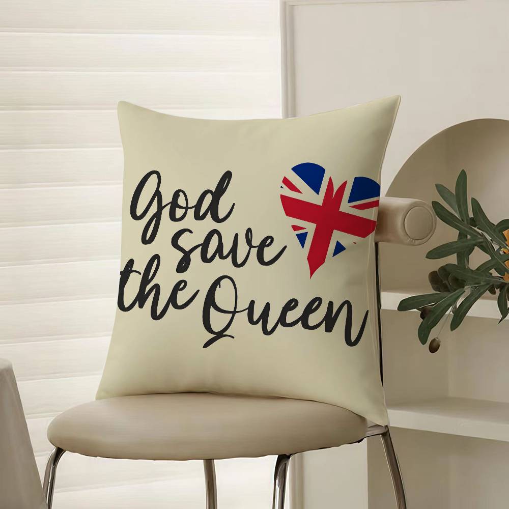 The Queen Fashionable And Luxurious Design Pillow Case Comfort Sofa Bed Silky Elegant Invisible Zipper Decorative Cushion Cover