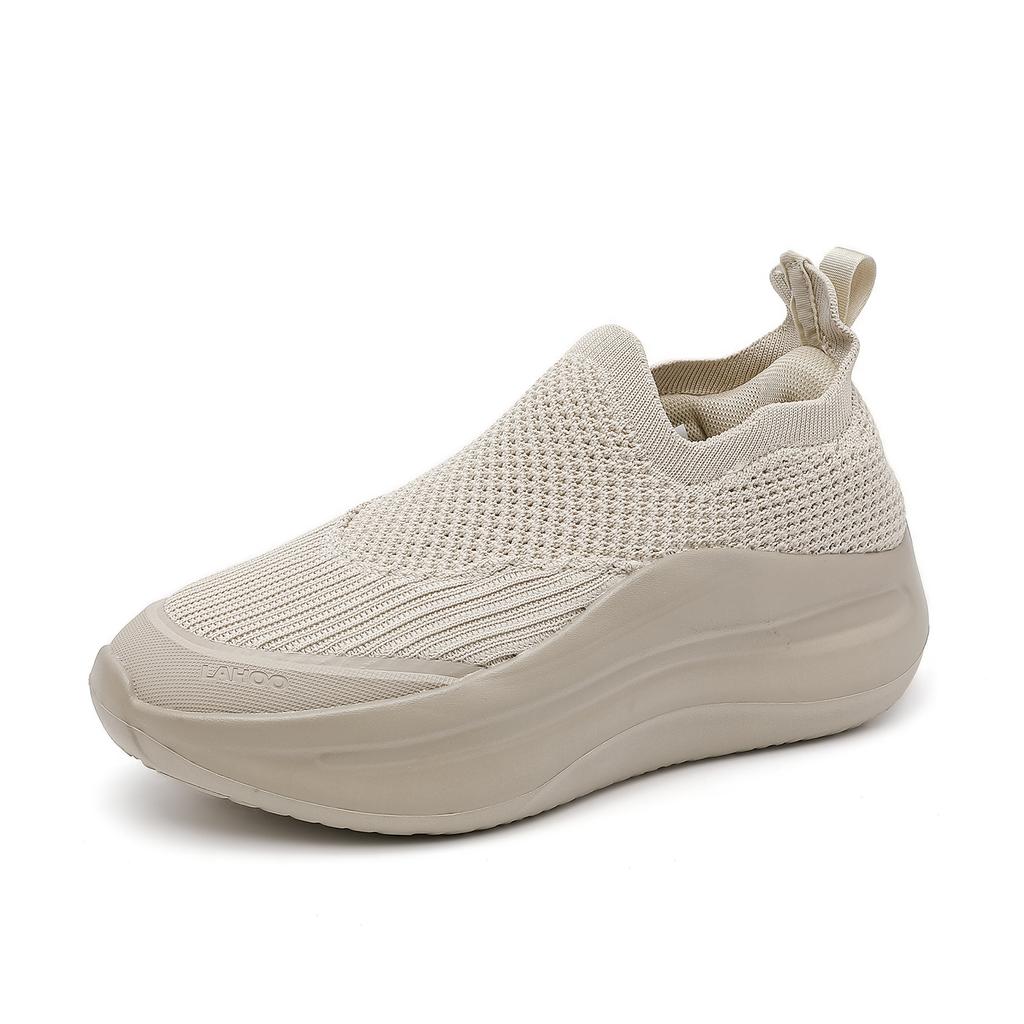 Men's & Women's Casual Running Sneakers Breathable Mesh Slip-on Design Thick Platform Sole Ultra-Lightweight for Gym & Jogging 36-45
