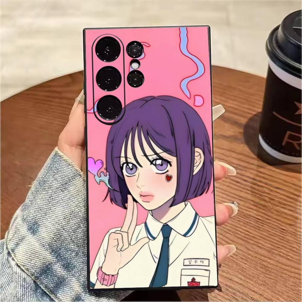Shim Su-ae Aniem O-Operation T-True-Love Phone Case For Samsung S25,S24,S21,S22,S23,S20,Ultra,S26,Plus,Fe,Note,5G Black Cover