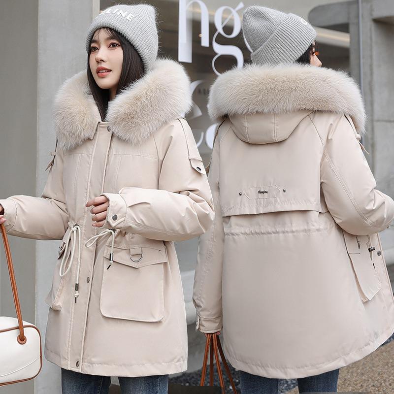 Padded clothes women's winter new fashion warm thickened down padded clothes women's medium and long padded jackets women's jackets women's