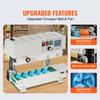 SucceBuy Vertical/Horizontal Band Sealer Carbon Steel Continuous Bag Band Sealing Machine for 0.02-0.8mm Plastic Bags Packing