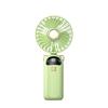 Ventilatore Portatile Pieghevole con Display Digitale 2025 - Silenzioso, Ricaricabile USB, per Uso su Scrivania, Portatile o da Collo