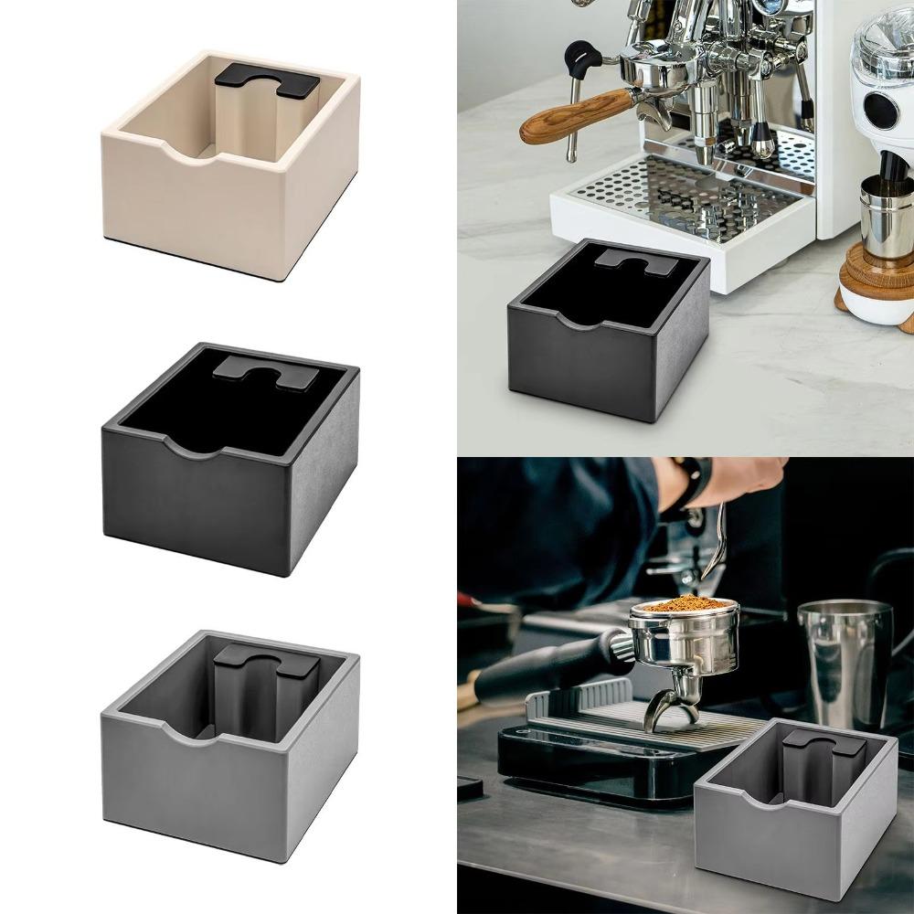 Anti Slip Base Espresso Grounds Container Rectangular Coffee Knocking Slag Bucket  Barista