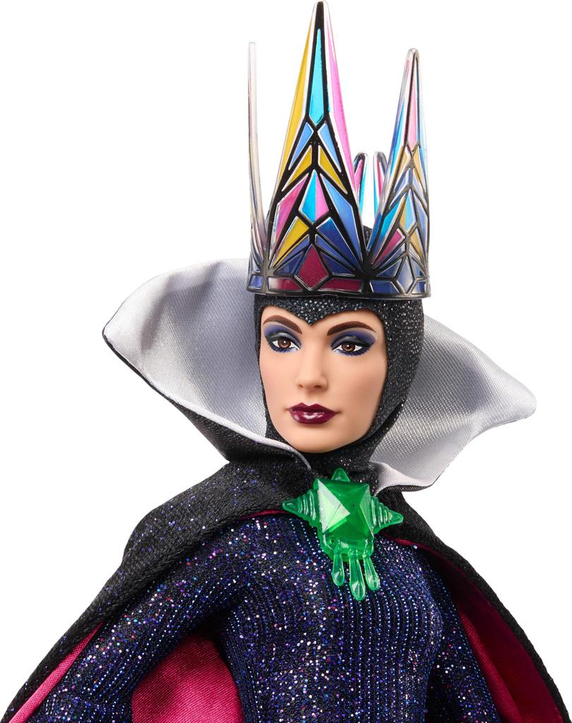 Mattel Disney Collector Evil Queen Collectible Fashion Doll Signature outfit inspired by Snow White Great gift for kids and Disney's movie.