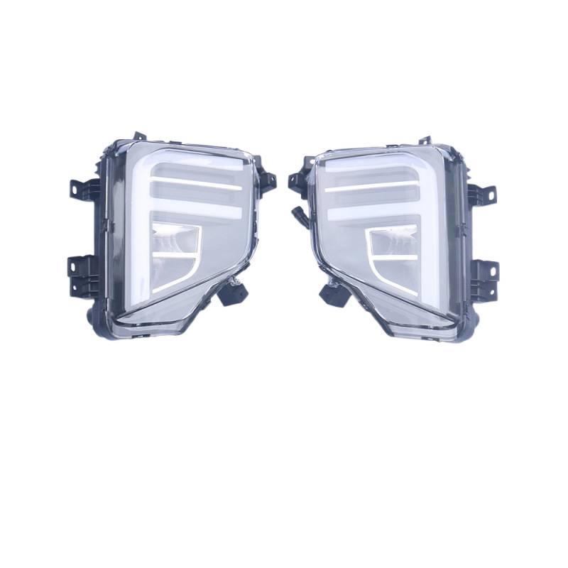 Daytime Running Lights for Mitsubishi Triton/L200 (17, 18, 19, 21 Models) - F-Shaped, Dual Color.