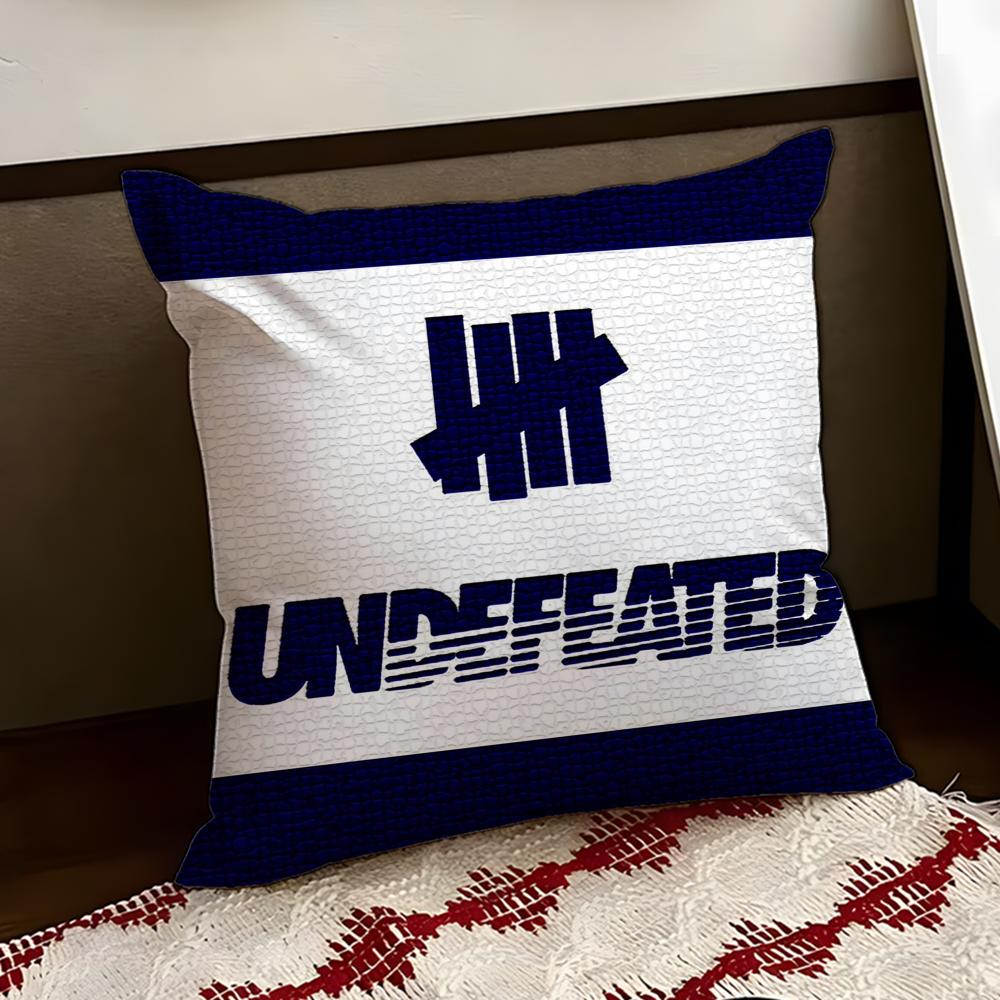 UUndefeated Trend Cushion Cover Reversible Soft Durable Pillow Cover Home Car MultiScene Use for Daily Comfort