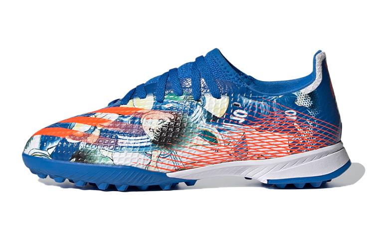 

Adidas X GHOSTED Mesh Breathable Low top Kids Soccer Shoes Blue White Kids FW5838 38