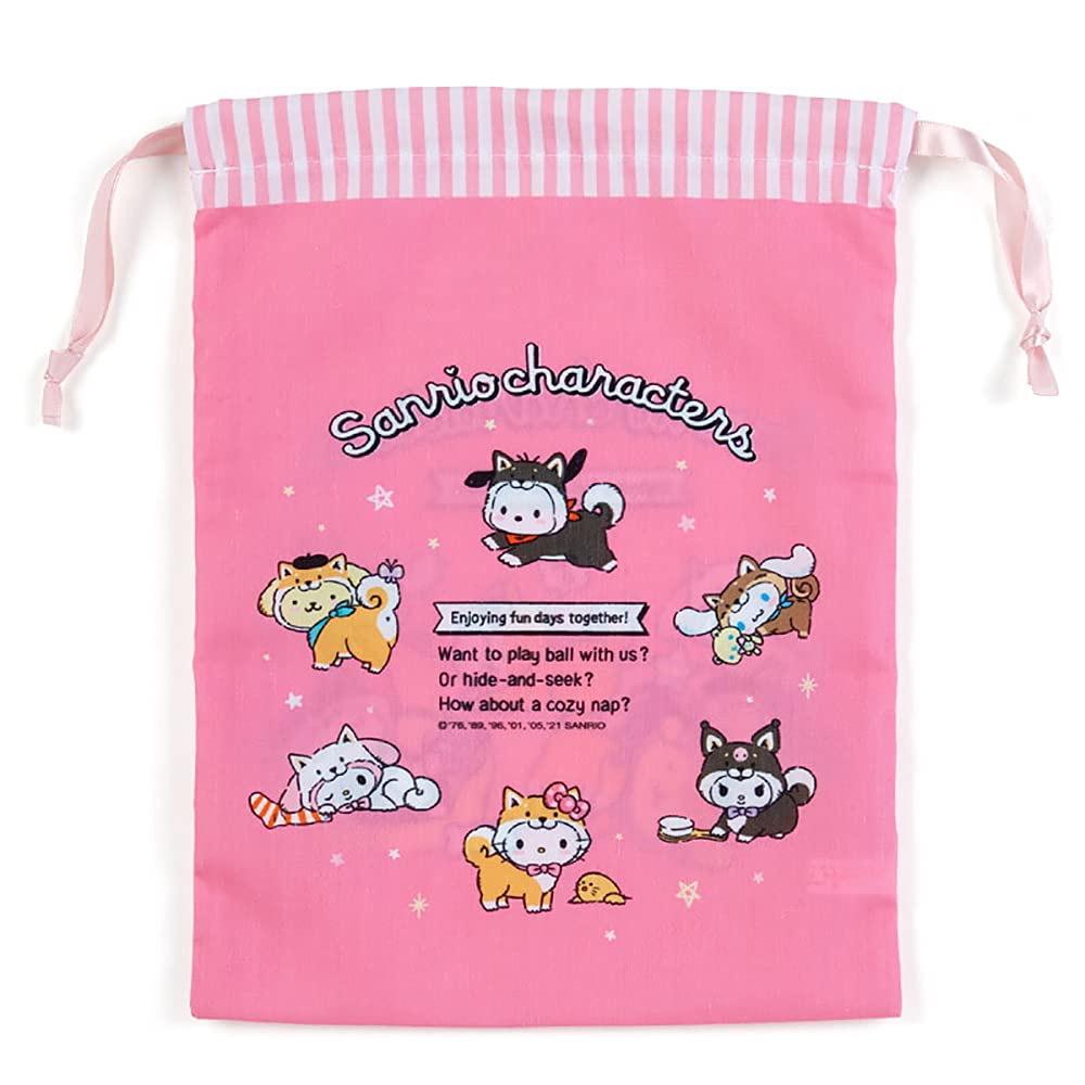 Sanrio Sanrio Characters Drawstring Pouch Set 574350 (Shiba Inu)