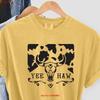 Yee Haw T Shirt Texas Cowboys Retro Western American Rodeo Country Southwest Boho Cow Vintage Washed Soft Homme Stretched
