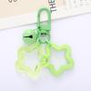 Colorful Acrylic Star Keychain with Bell Pendant for Earphone Case or Bag Decoration